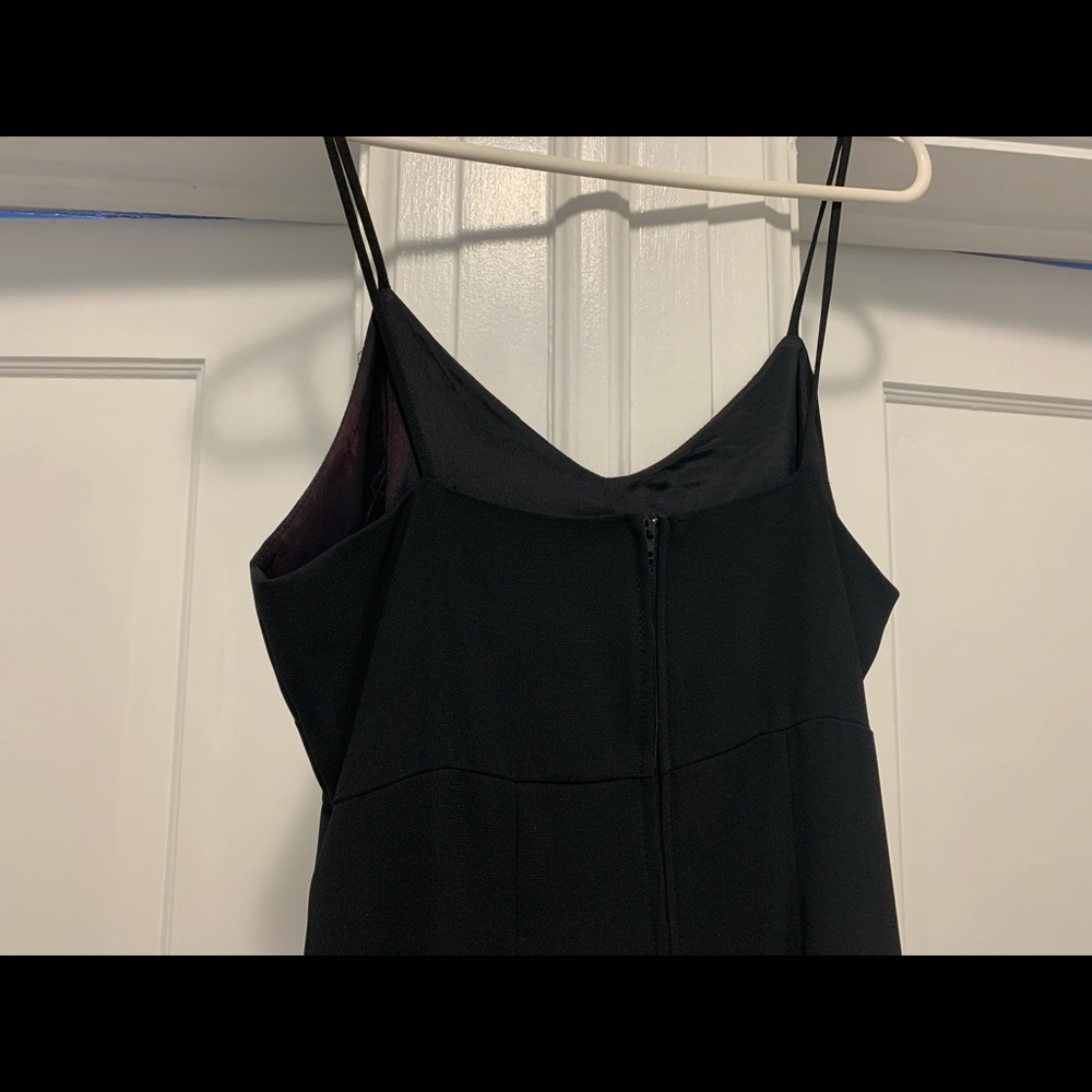 Black area code banquet dress